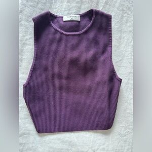 Aritzia Purple Crop Top